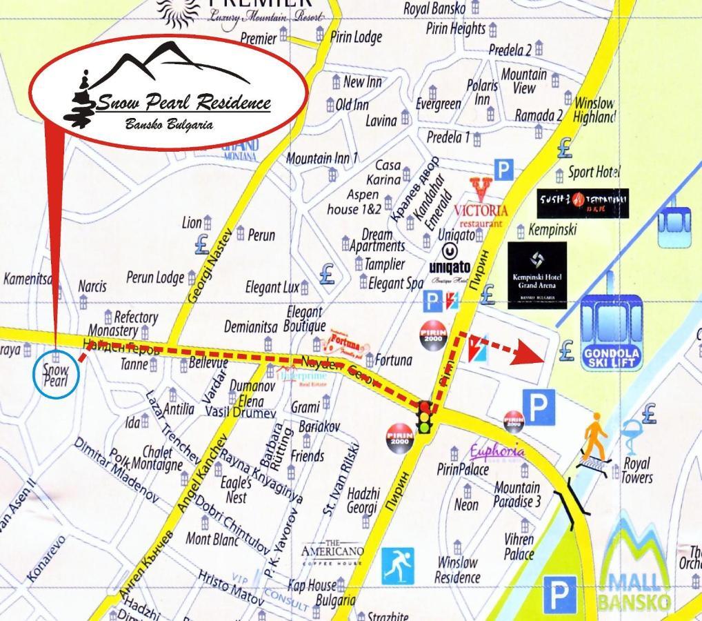 Snow Pearl Residence & Free Spa Bansko Luaran gambar